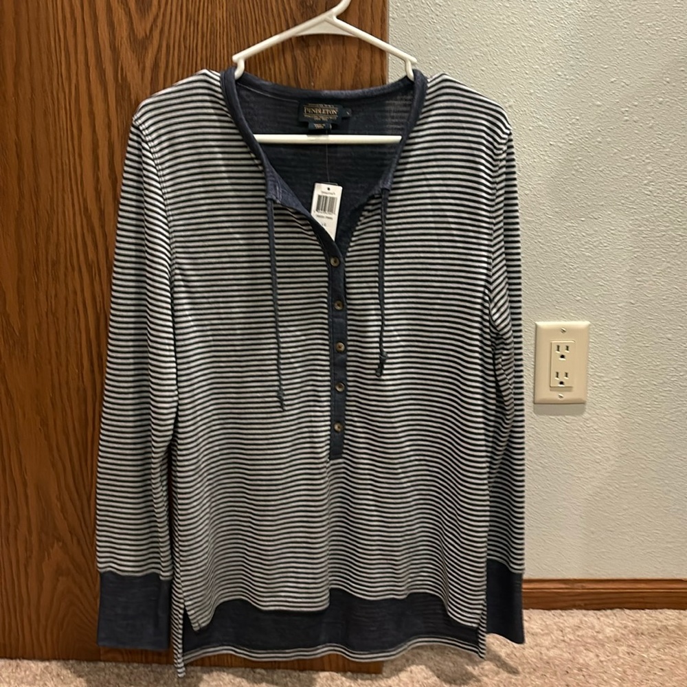 NWT Pendleton Double Side Henley, L